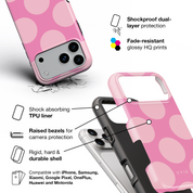 Big Polka Dots, Bubblegum - Shockproof iPhone Case - VYIR