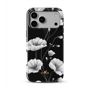 Elegant Inked Blossoms - Shockproof Phone Case - VYIR