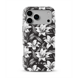 Monochrome Lilies - Tough MagSafe iPhone-hoesje