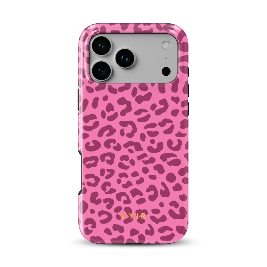 Leopard Elegance Pink - Tough MagSafe iPhone Hoesje