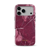 Pure Marble Bordeaux - Tough MagSafe iPhone Hoesje