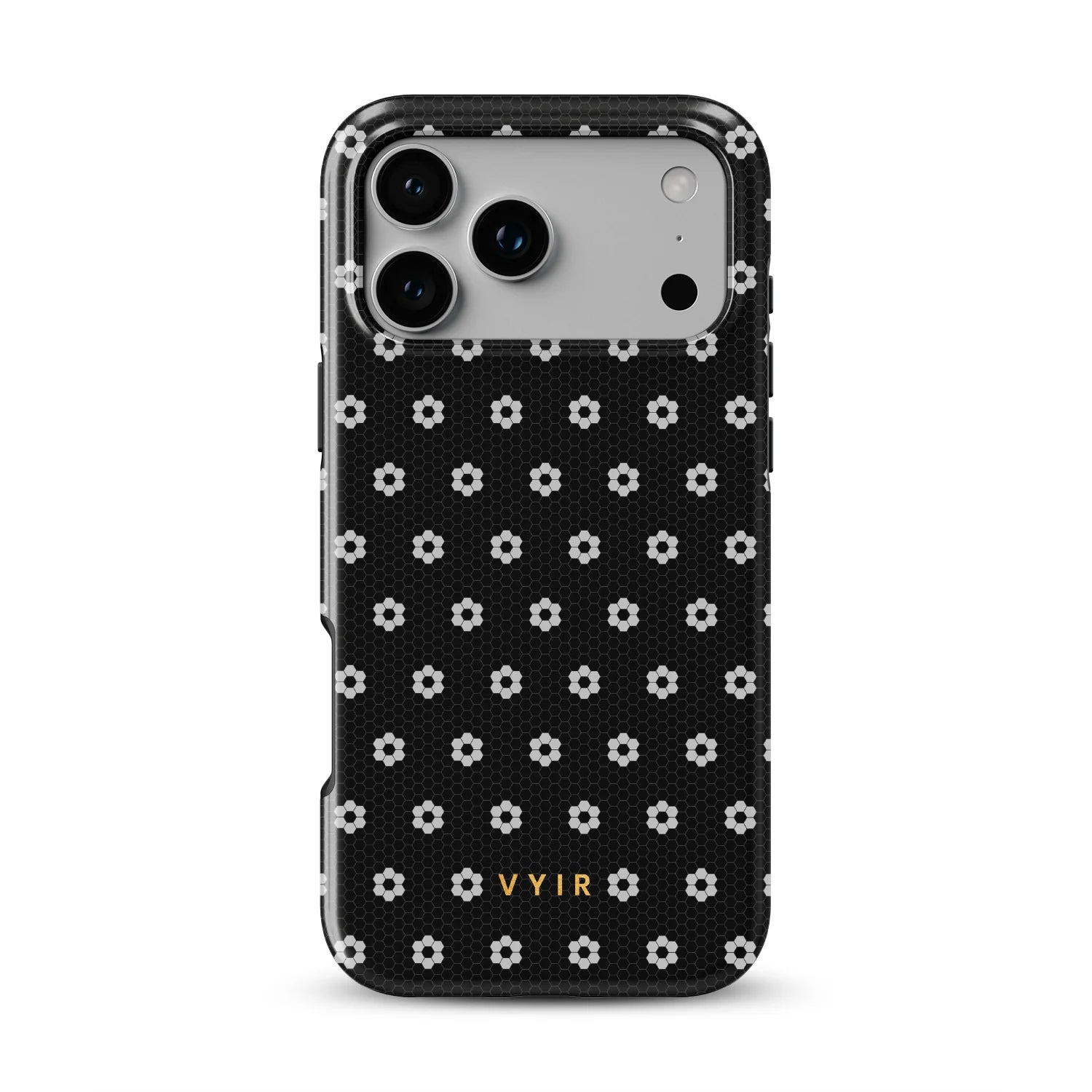 VYIR Signature Flowers, Dark Grey - Shockproof Phone Case - VYIR