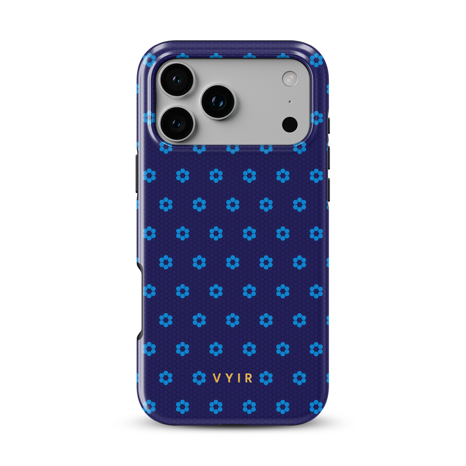 VYIR Signature Flowers, Blue - Shockproof MagSafe iPhone Case - VYIR