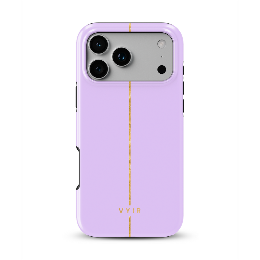VYIR Signature Golden Line, Lavender Purple - Tough MagSafe iPhone-hoesje