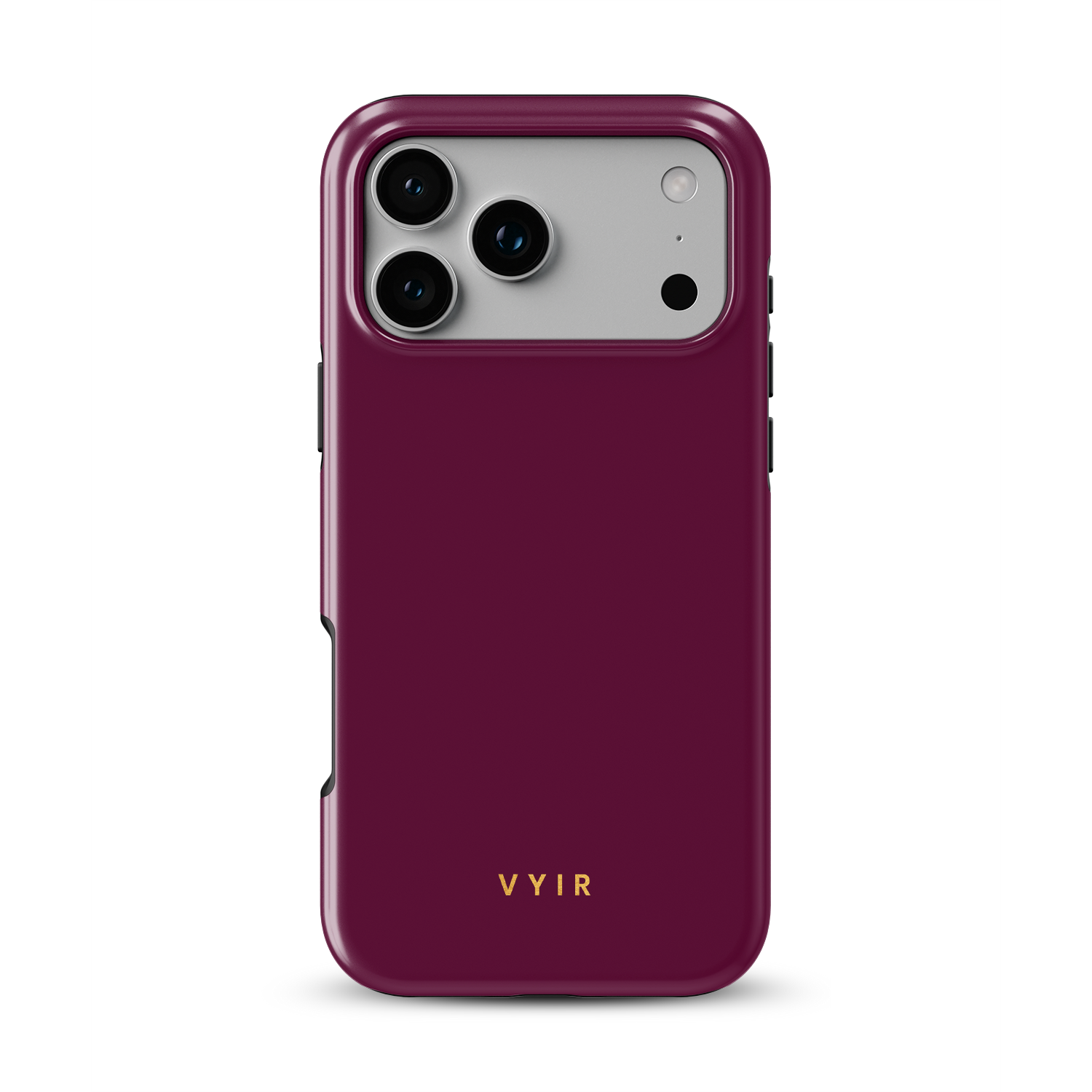 VYIR Signature Solid Colors, Burgundy - Shockproof Phone Case - VYIR