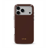 VYIR Signature Solid Colors, Chocoladebruin - Tough MagSafe iPhone Hoesje