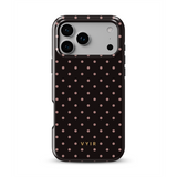 Tiny Polka Dots, Chocolade - Tough MagSafe iPhone-hoesje