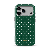 Tiny Polka Dots, Forest Green - Tough Telefoonhoesje