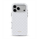 Tiny Polka Dots, Parelwit - Tough MagSafe iPhone Hoesje
