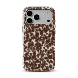 Tortoiseshell, mokka - Tough MagSafe iPhone Hoesje