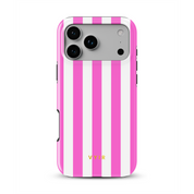 Vertical Stripes, Fashion Pink - Shockproof MagSafe iPhone Case - VYIR