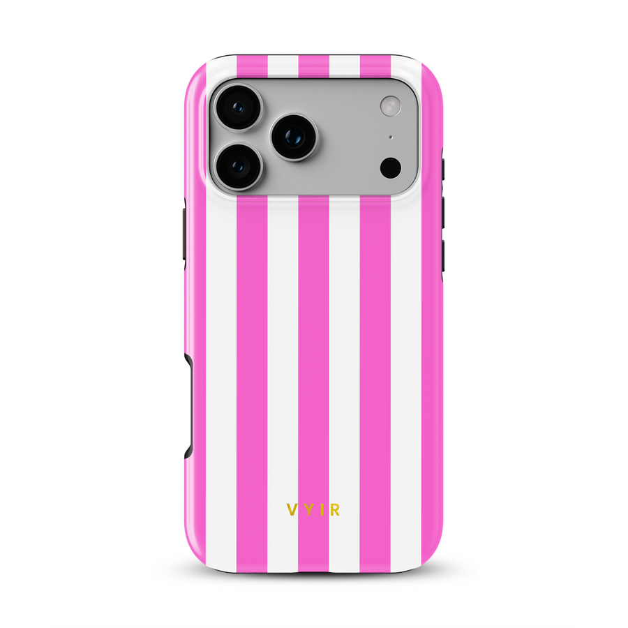 Vertical Stripes, Fashion Pink - Tough MagSafe iPhone Hoesje