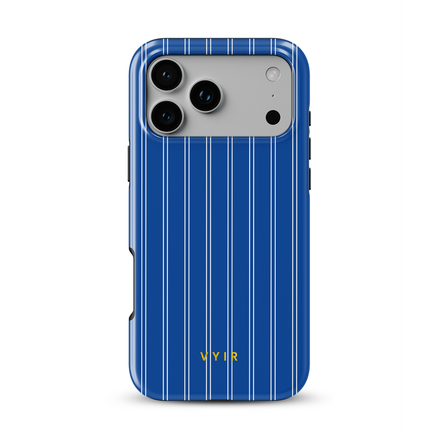 Vertical Stripes, Mediterranean Blue - Tough Telefoonhoesje