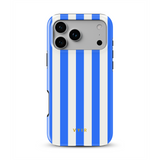 Vertical Stripes, Riviera Blue - Tough MagSafe iPhone-hoesje