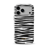 Zebra Gleam White - Tough MagSafe iPhone Hoesje