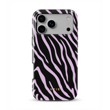 Zebra Luxe, Lichtpaars - Tough MagSafe iPhone Hoesje