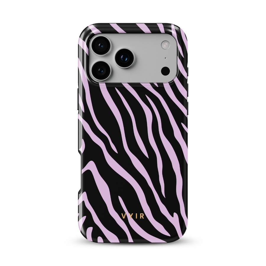 Zebra Luxe, Lichtpaars - Tough MagSafe iPhone Hoesje