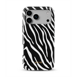 Zebra Luxe, Zwart en Wit - Tough MagSafe iPhone Hoesje