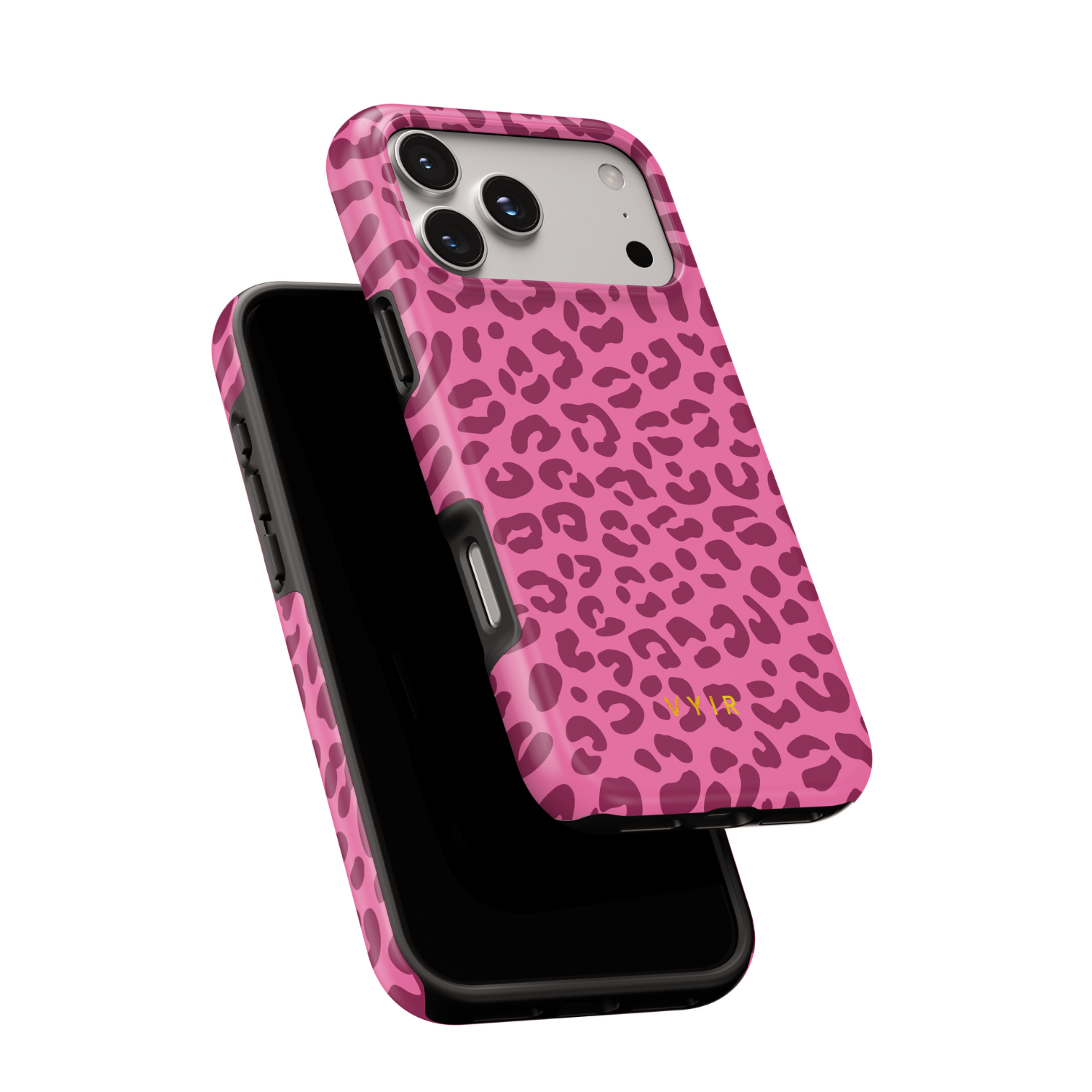 Leopard Elegance Pink - Shockproof MagSafe iPhone Case - VYIR