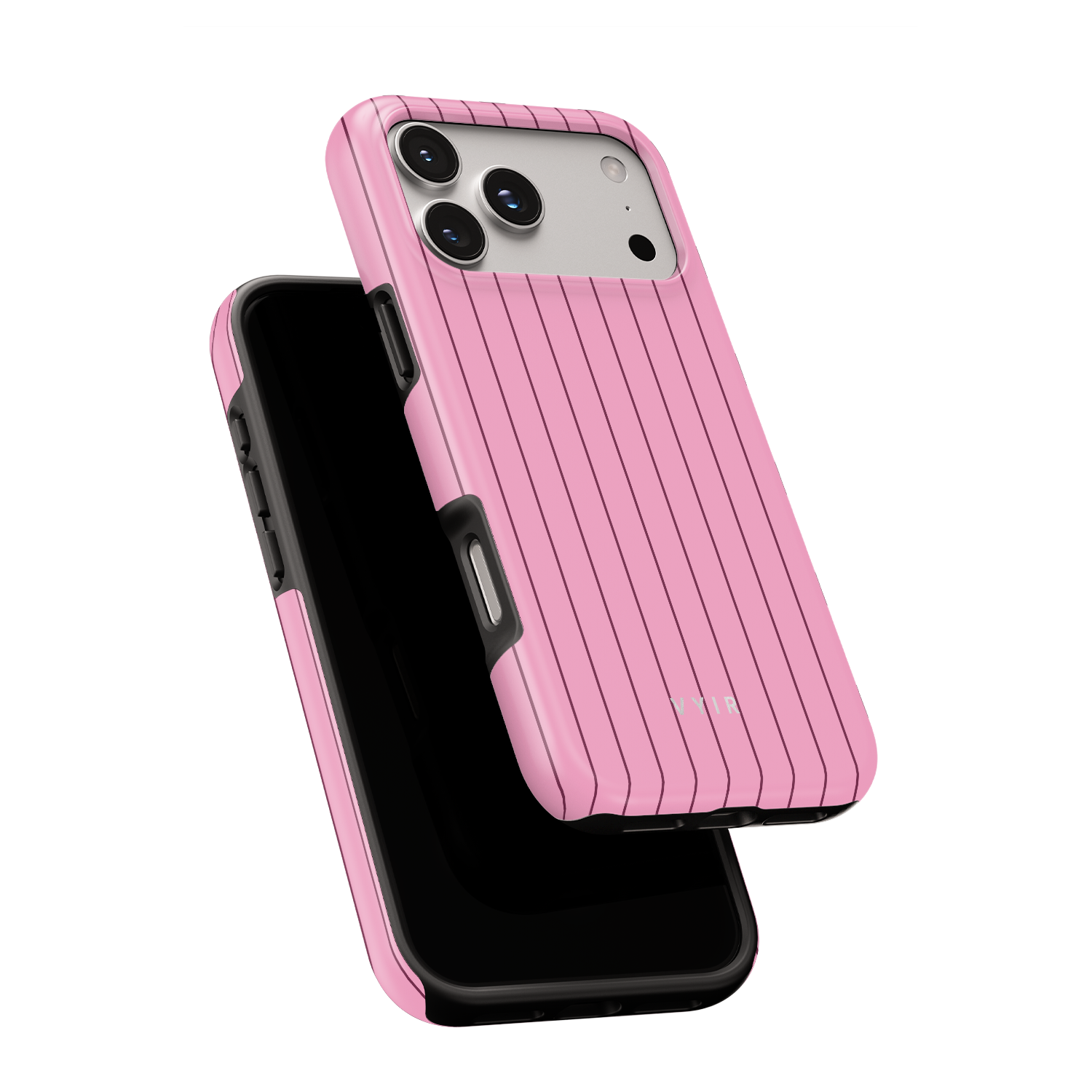 Vertical Stripes, Blush Pink - Shockproof Phone Case - VYIR