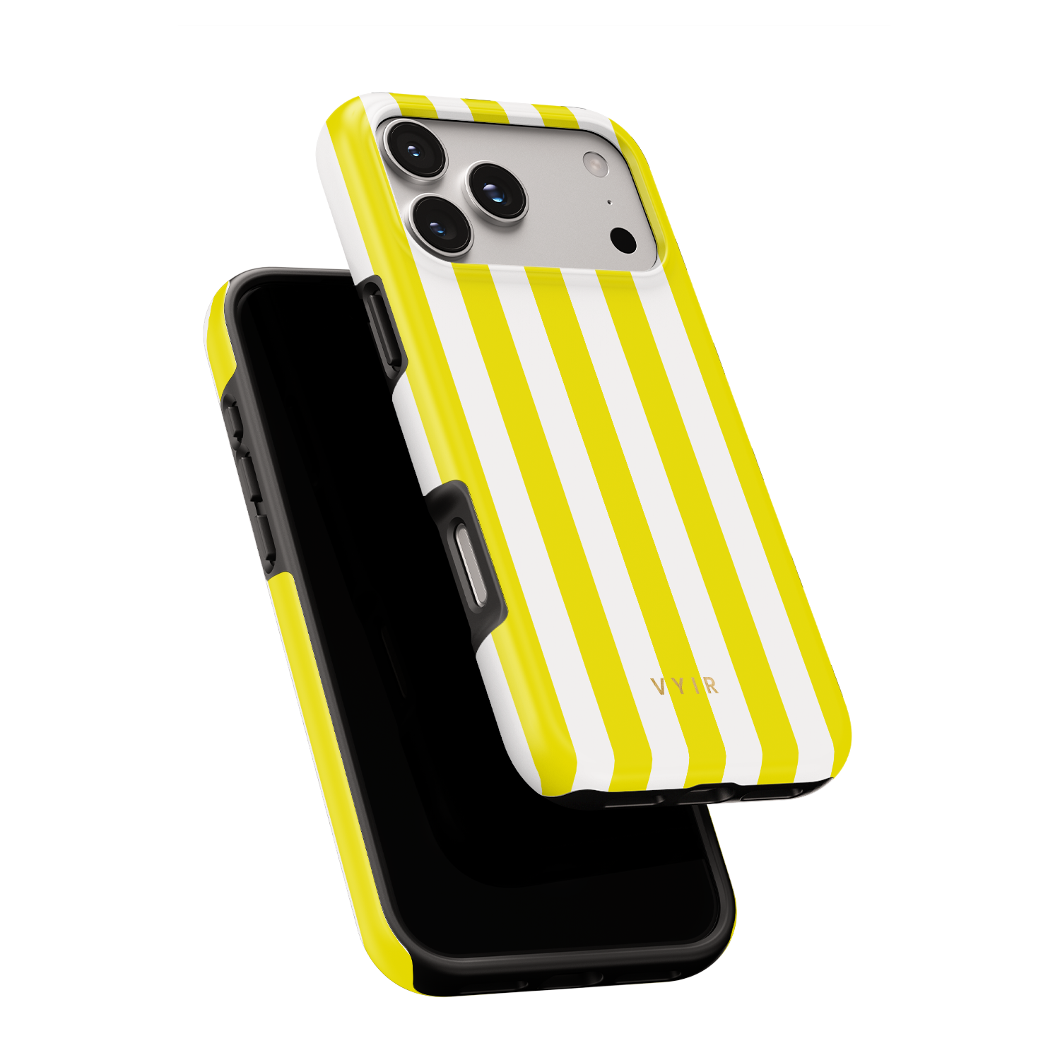 Vertical Stripes, Citrus - Shockproof Phone Case - VYIR