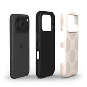 Big Polka Dots, Oatmilk - Shockproof iPhone Case - VYIR