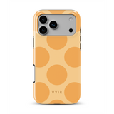 Big Polka Dots, Mango - Tough MagSafe iPhone Hoesje