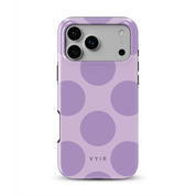 Big Polka Dots, Lilac - Shockproof iPhone Case - VYIR