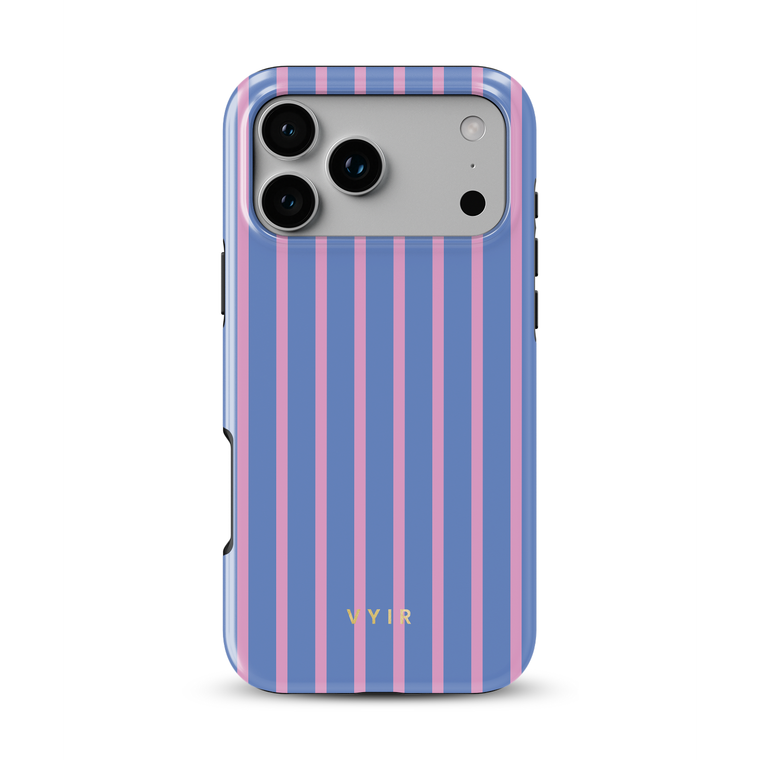 Vertical Stripes, Periwinkle Dream - Shockproof MagSafe iPhone Case - VYIR