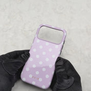 Classic Polka Dots, Pastel Pink - Tough Telefoonhoesje