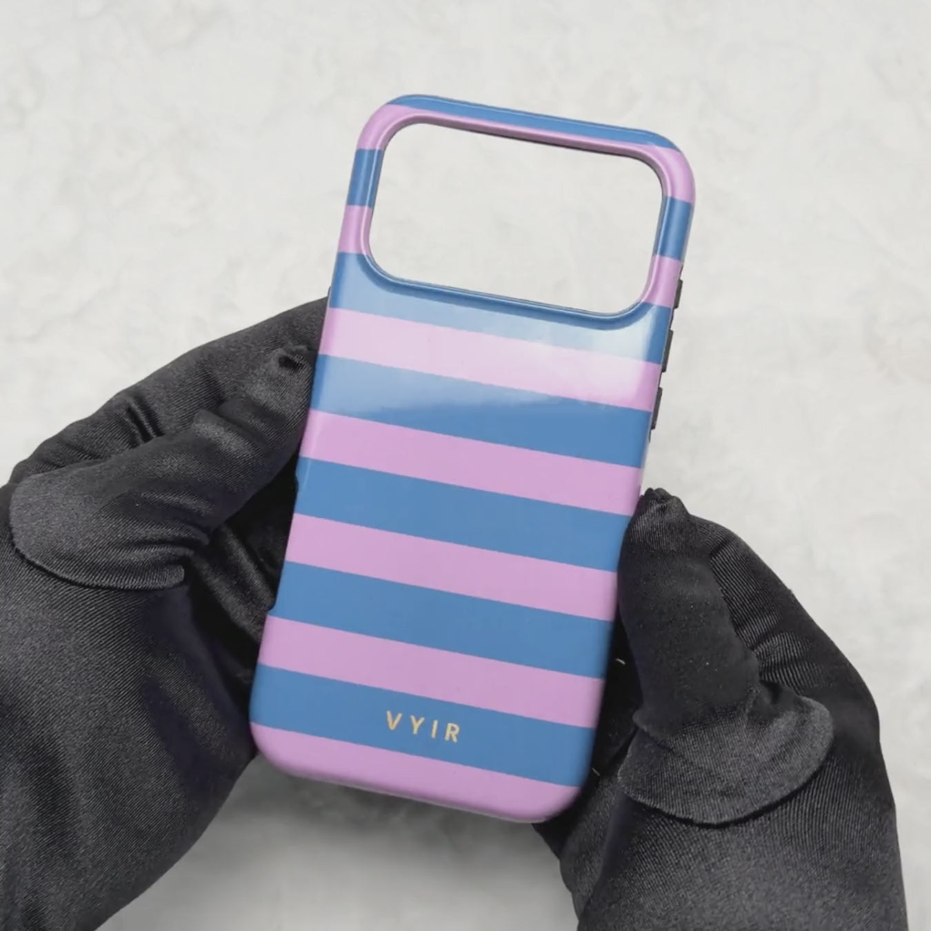 Horizontal Stripes, Periwinkle Dream - Tough Telefoonhoesje