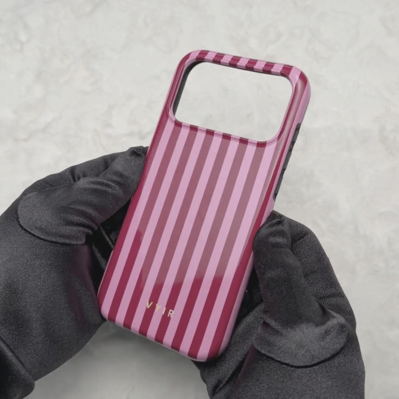 Vertical Stripes, Candy Pink - Tough Telefoonhoesje